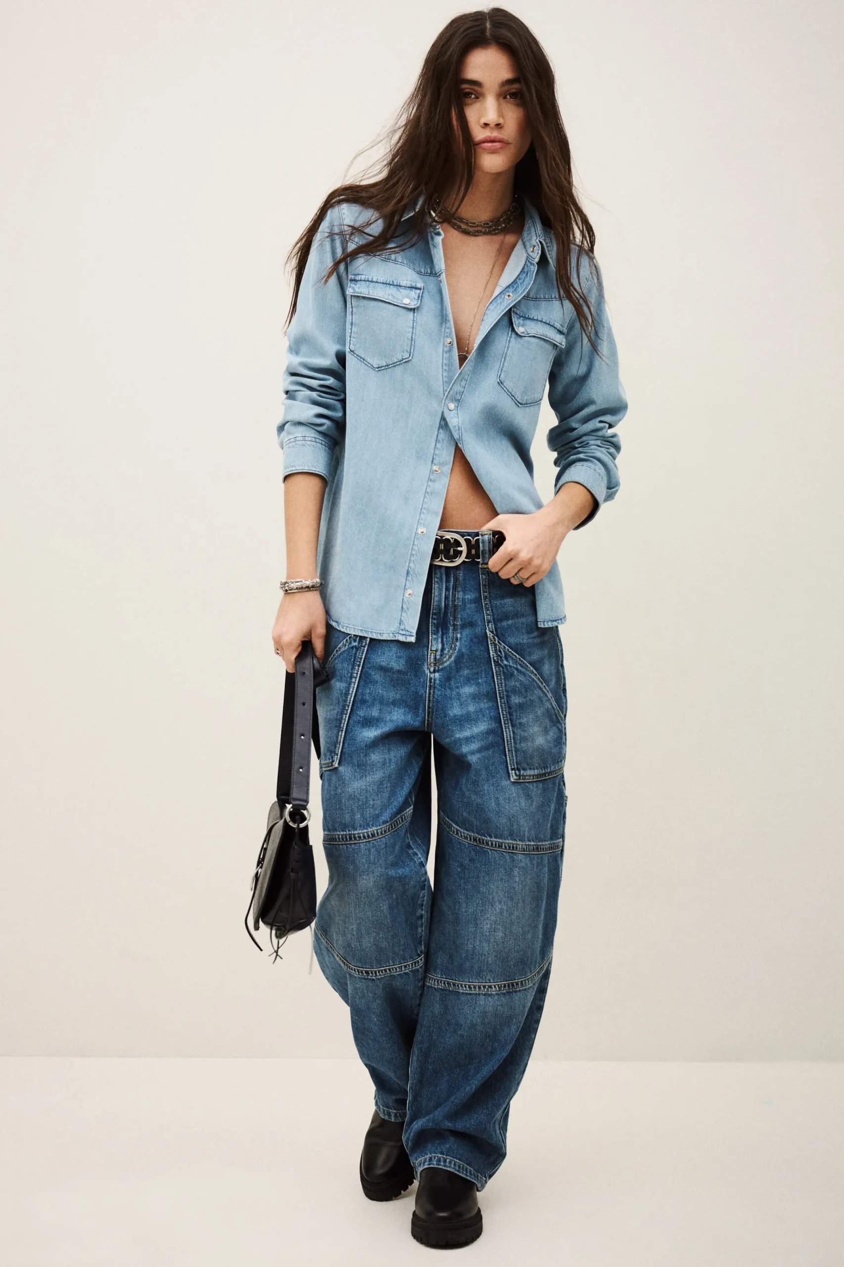 ADALI chemise denim longue