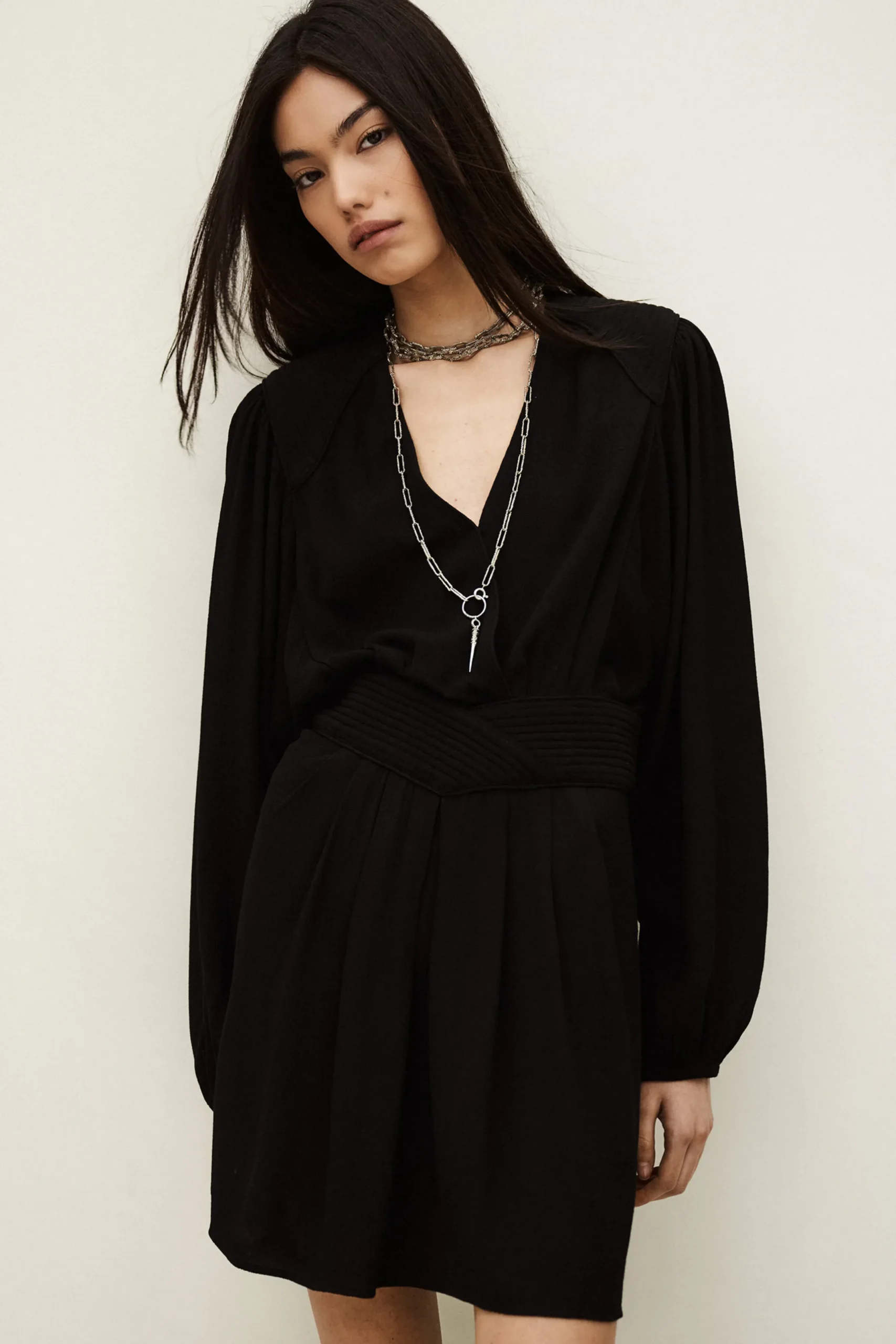 ALANA robe courte cache-coeur