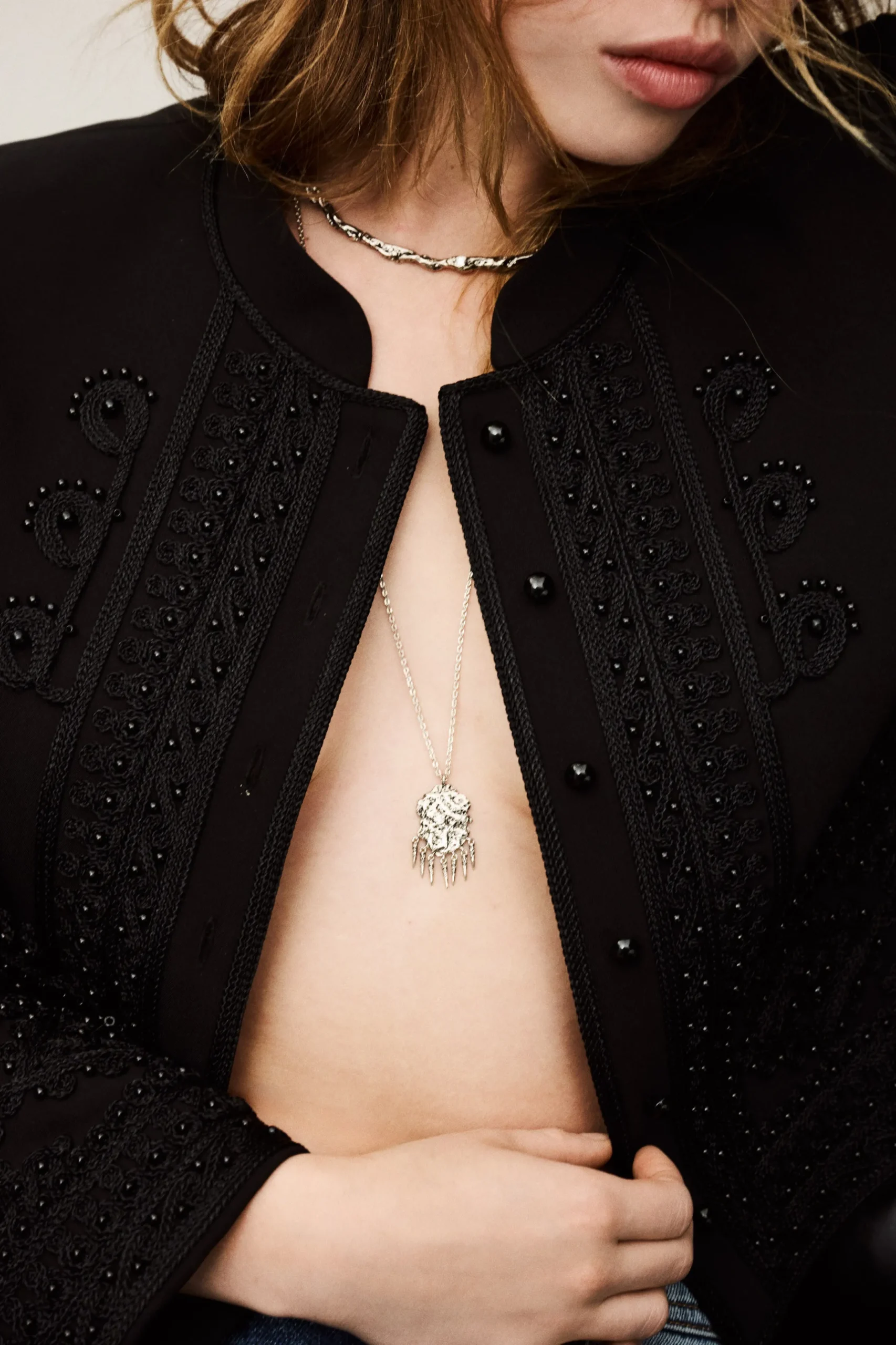 ANOUCHKA collier pendentif zircon