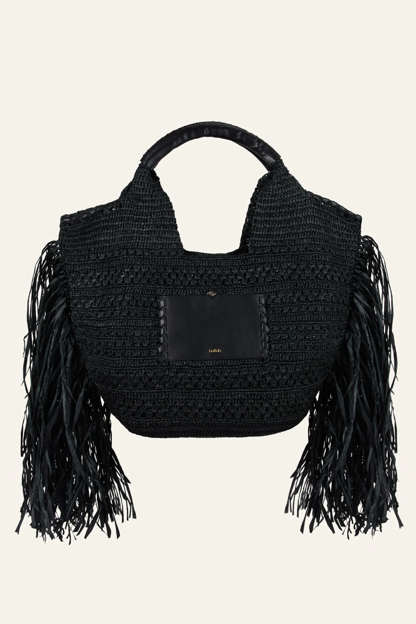 ARA panier raphia franges