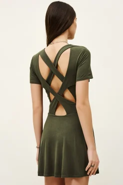 AURA robe courte imprimée