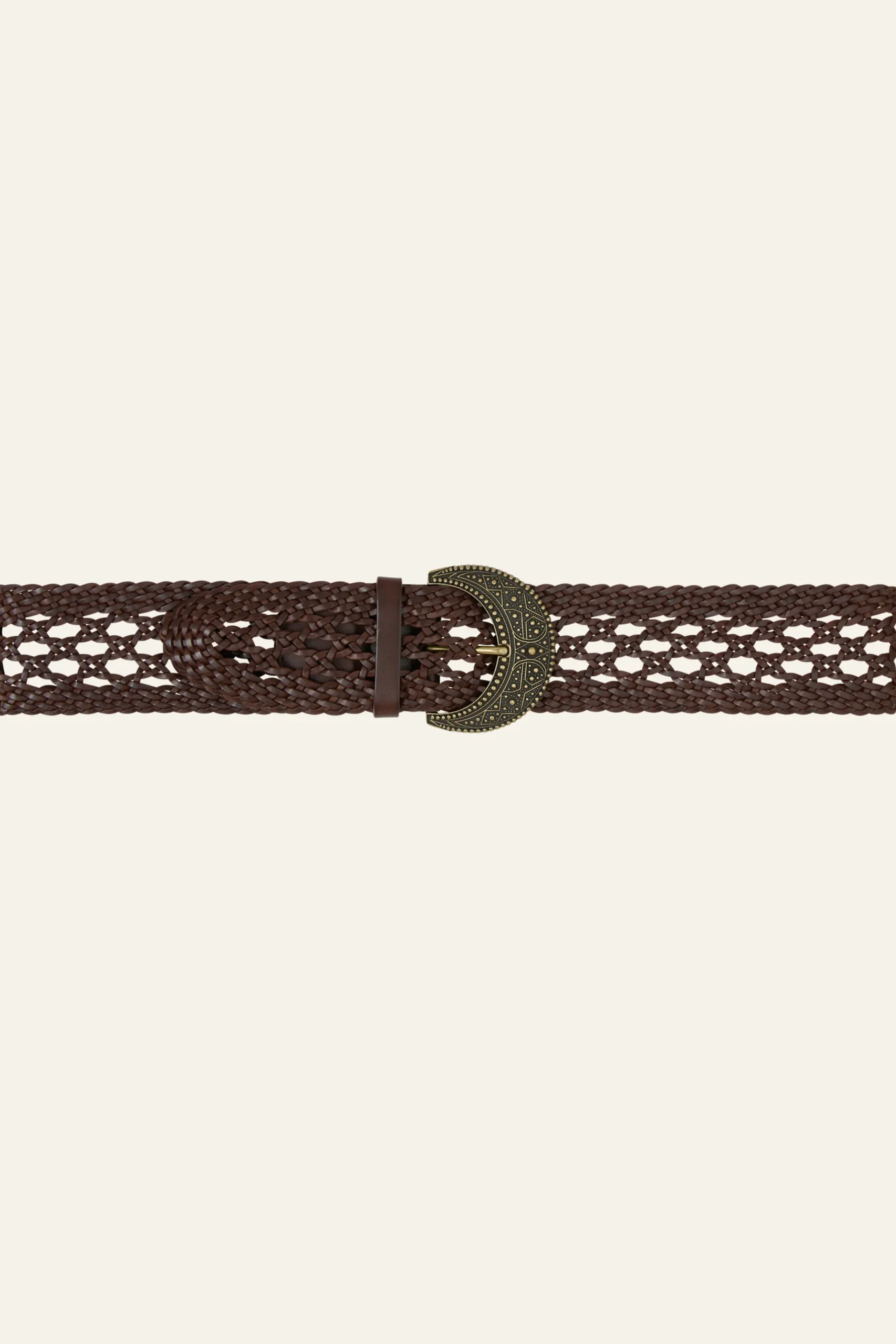 BALMY ceinture cuir tressée