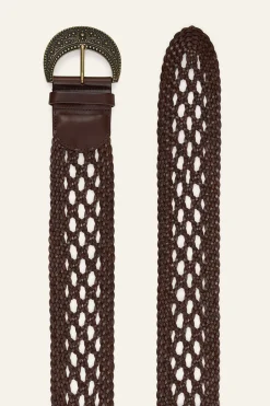 BALMY ceinture cuir tressée