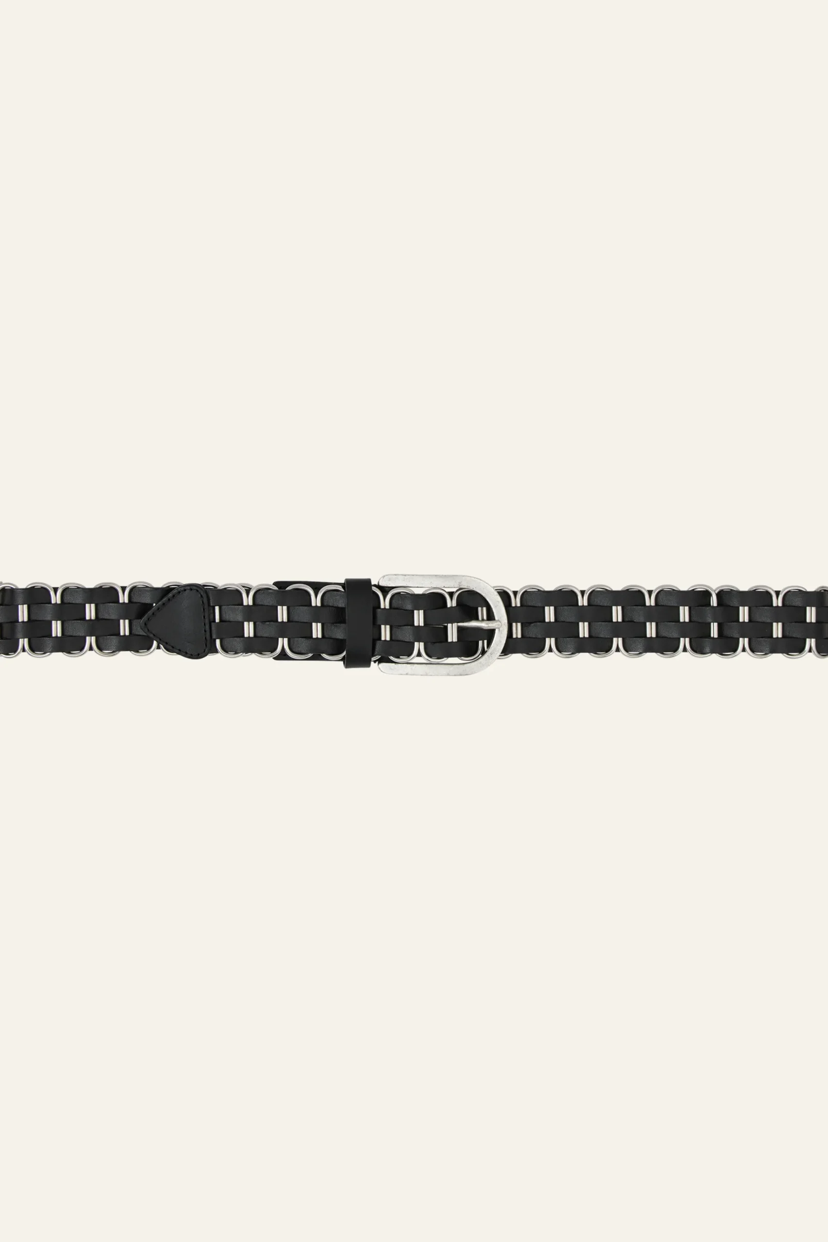 BECK ceinture cuir tressée
