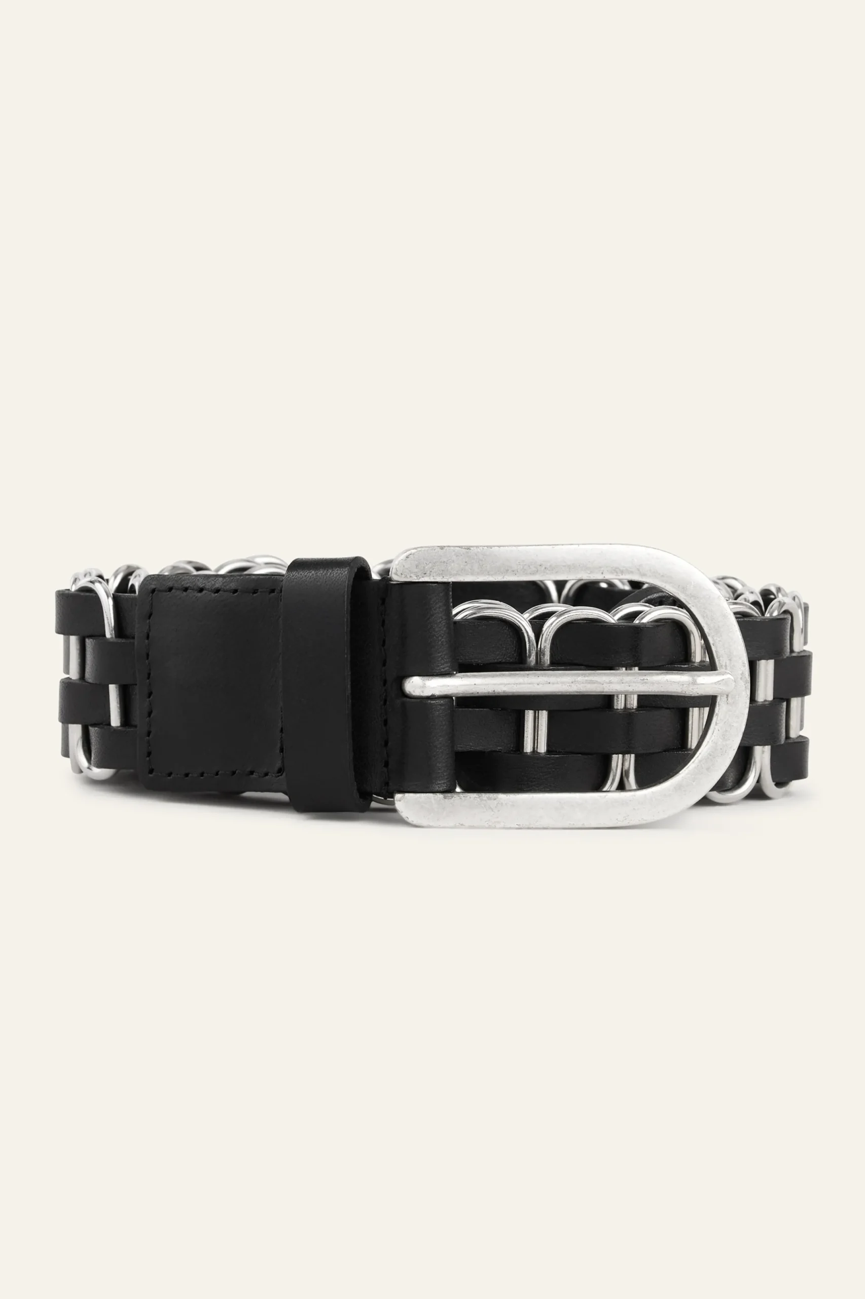 BECK ceinture cuir tressée