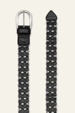 BECK ceinture cuir tressée