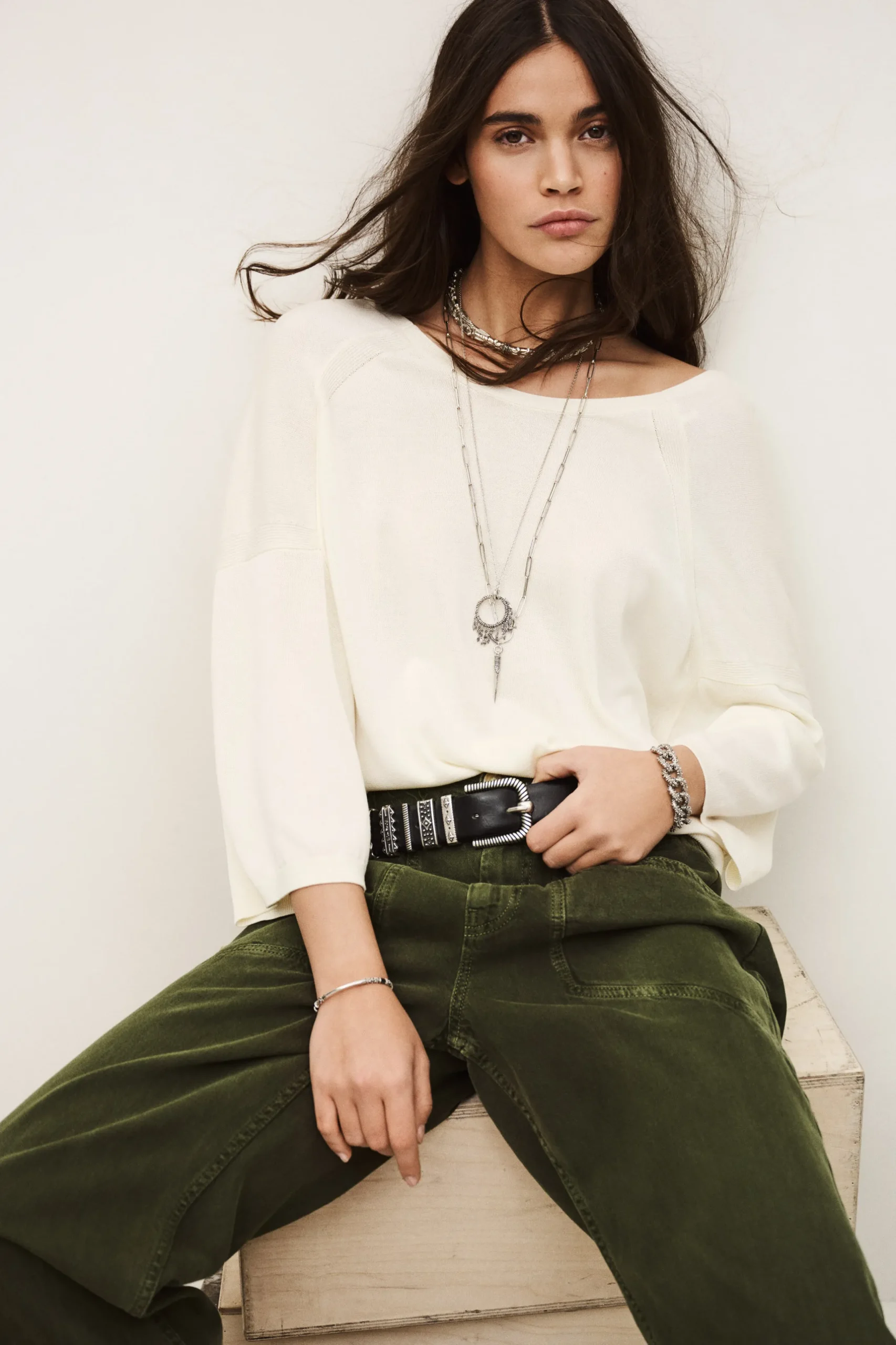 BRAHA gilet col V