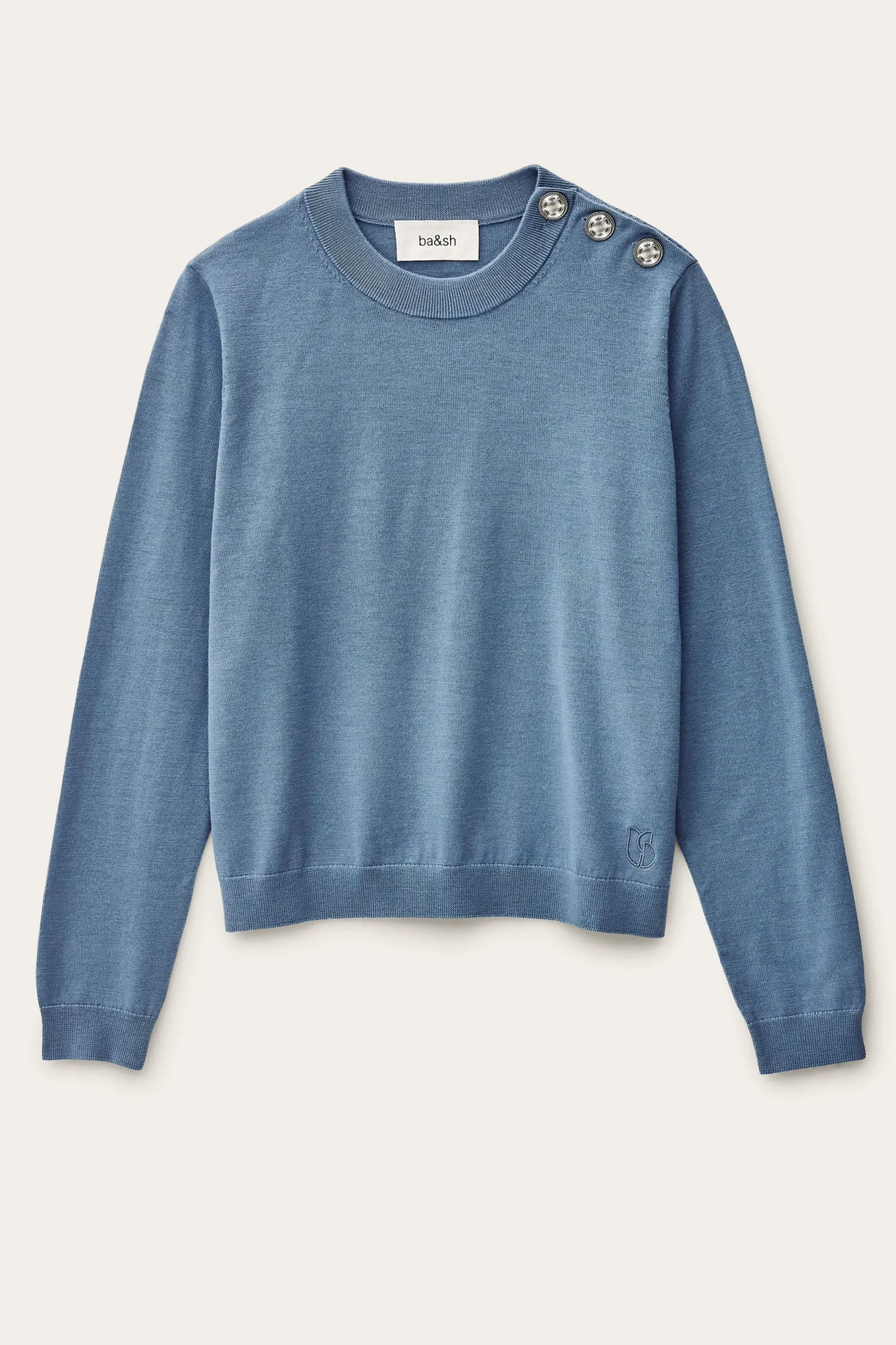 BYLEIL pull boutons dorés