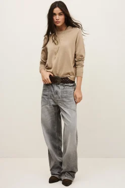 BYLEIL pull boutons dorés