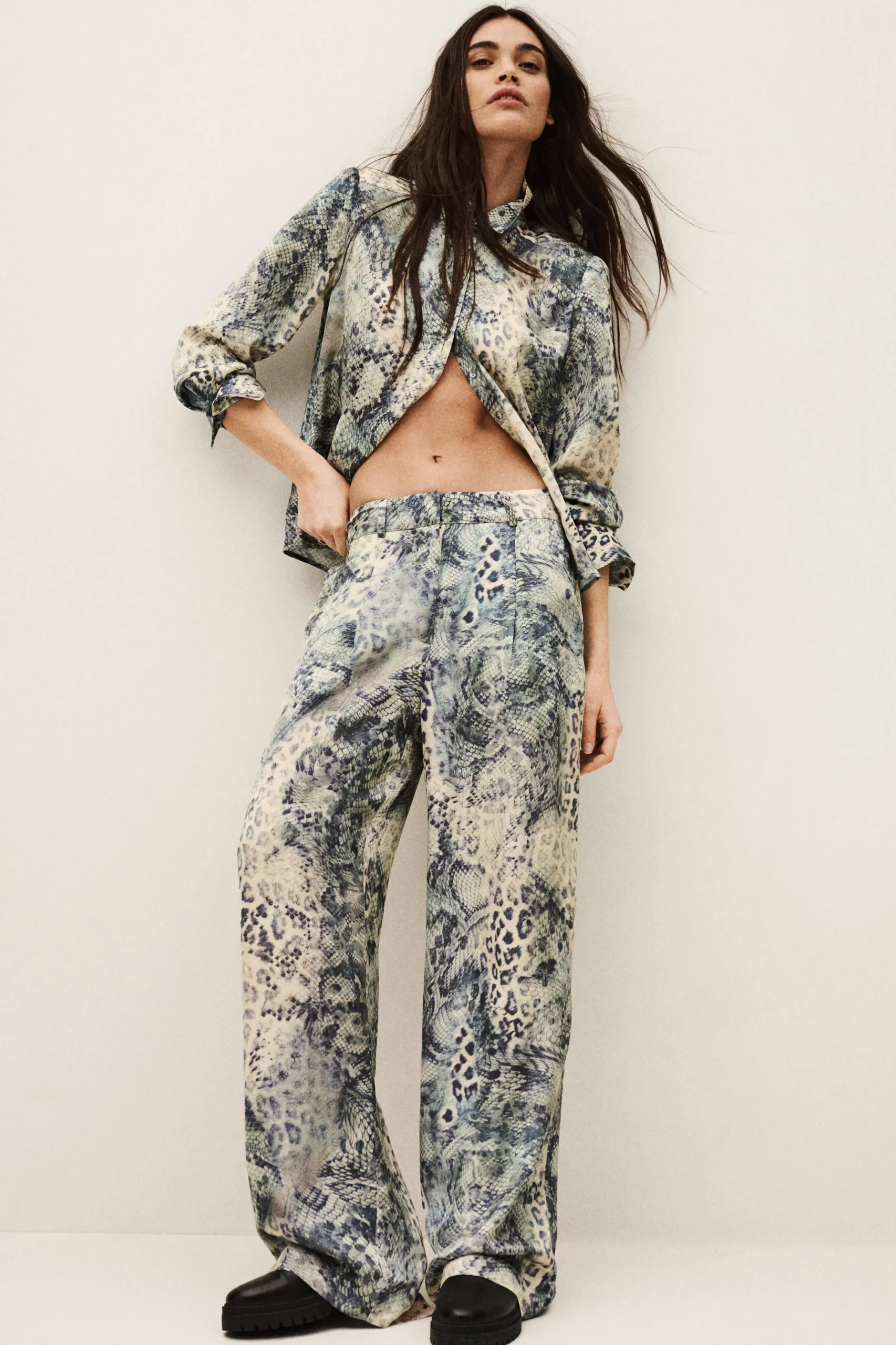 CARRINA pantalon loose imprimé
