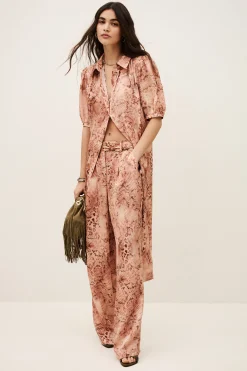 CARRINA pantalon loose imprimé