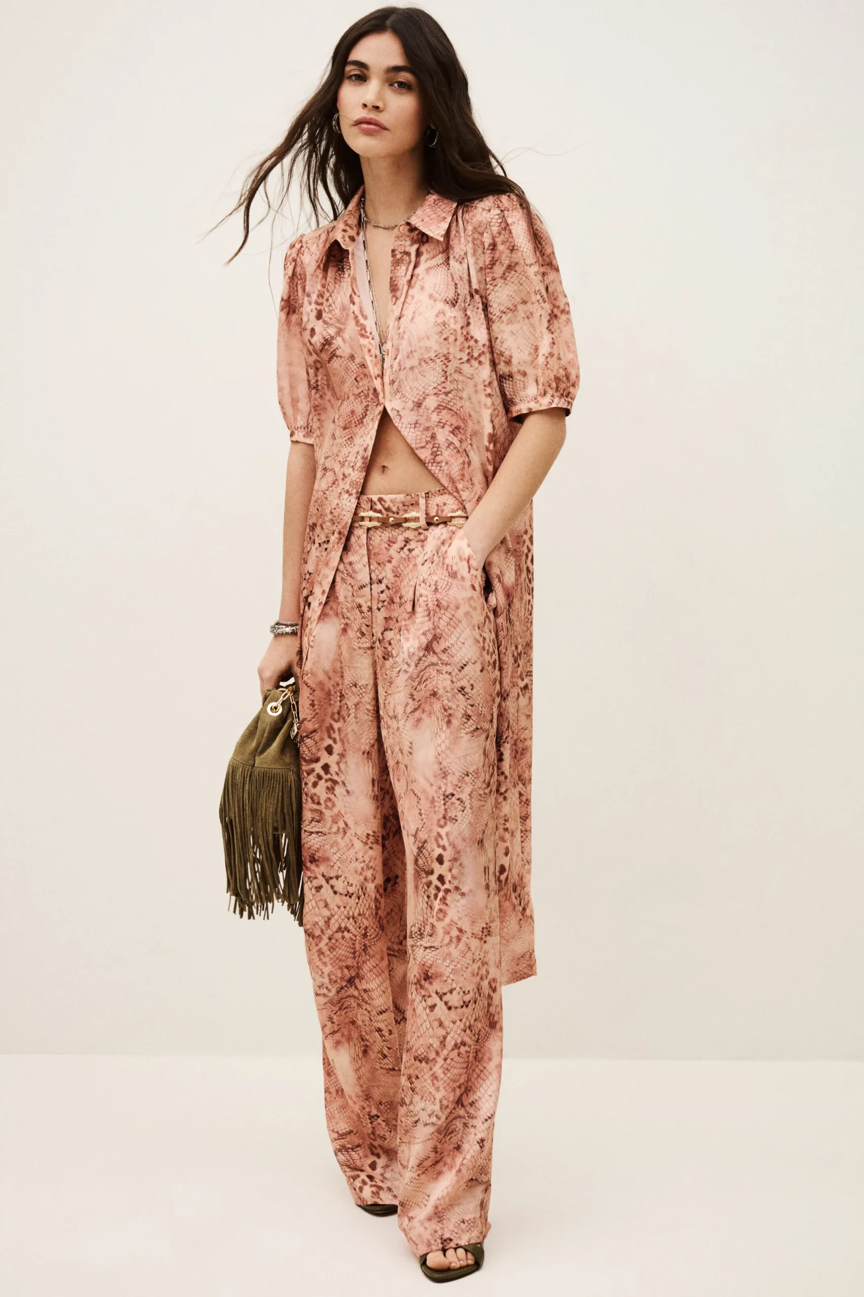 CARRINA pantalon loose imprimé