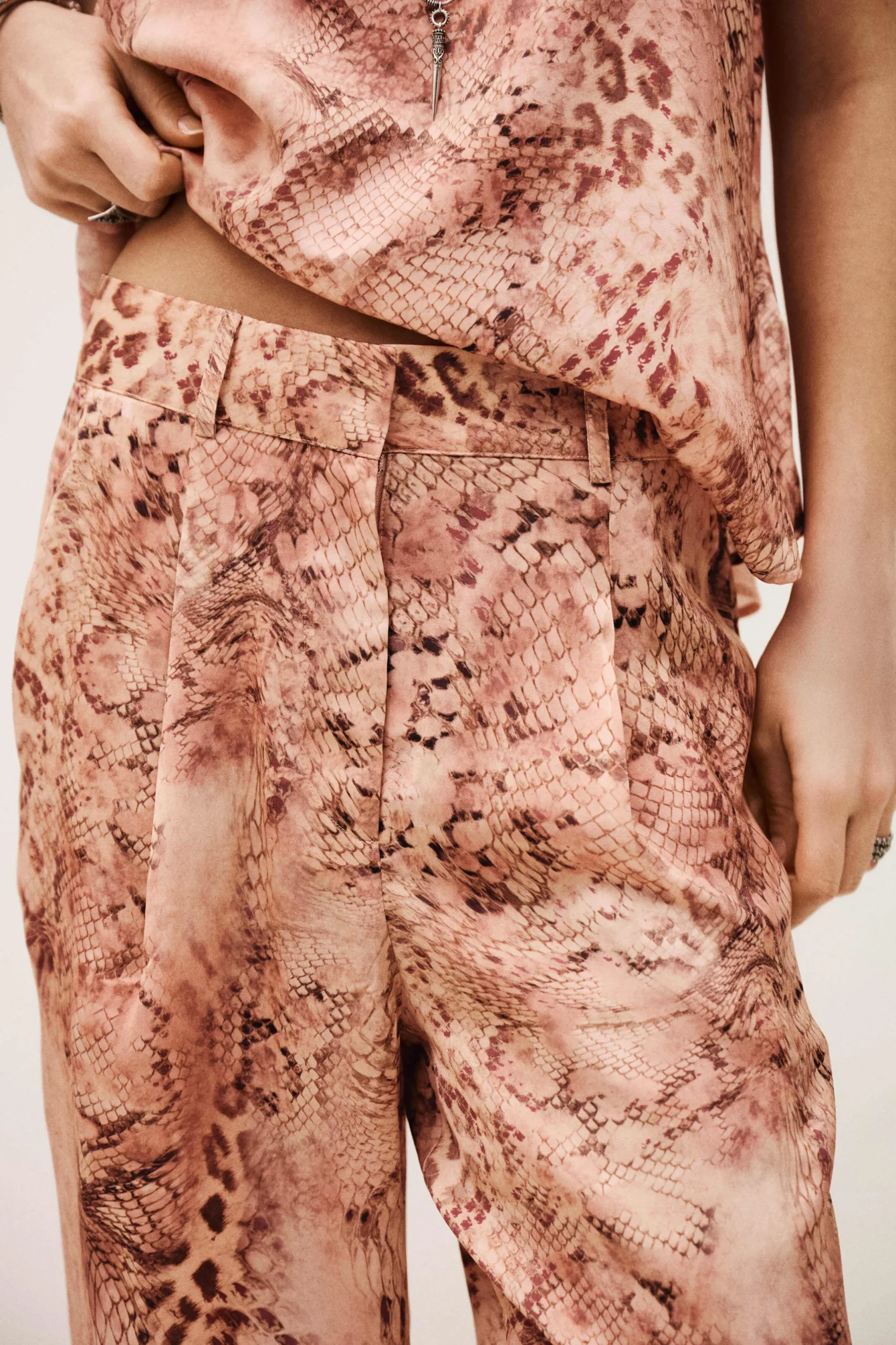 CARRINA pantalon loose imprimé