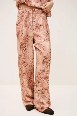 CARRINA pantalon loose imprimé