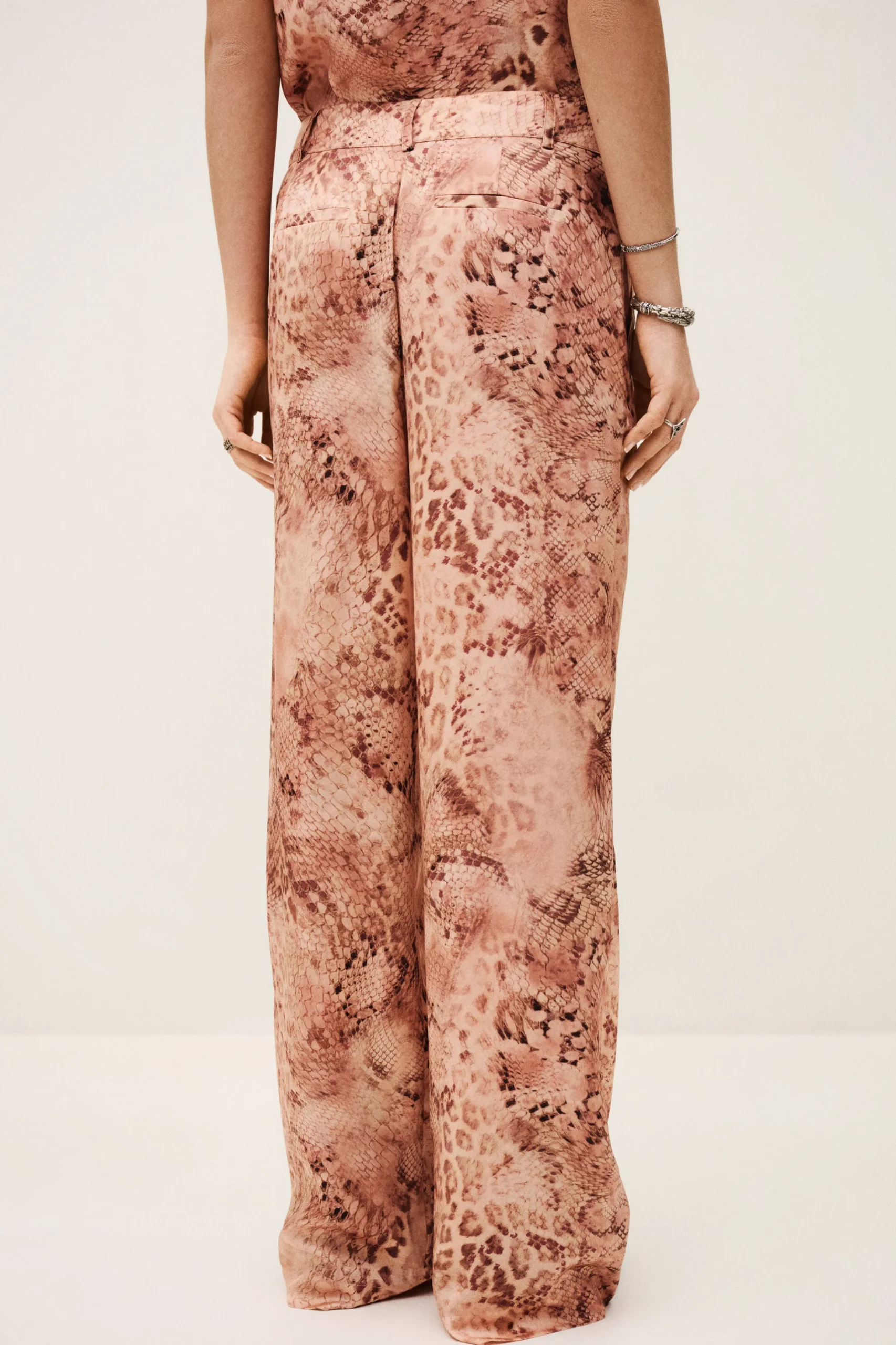 CARRINA pantalon loose imprimé