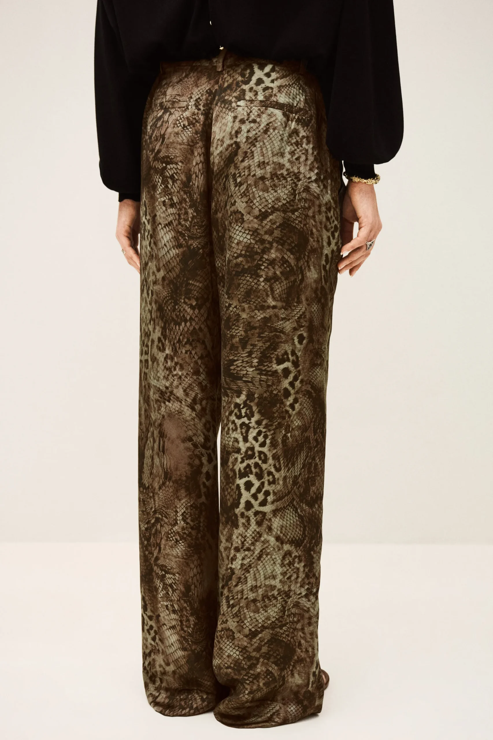 CARRINA pantalon loose imprimé