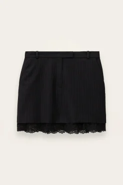 CASSIE mini-jupe tailleur dentelle