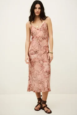 CATELINA robe midi bretelles