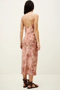 CATELINA robe midi bretelles