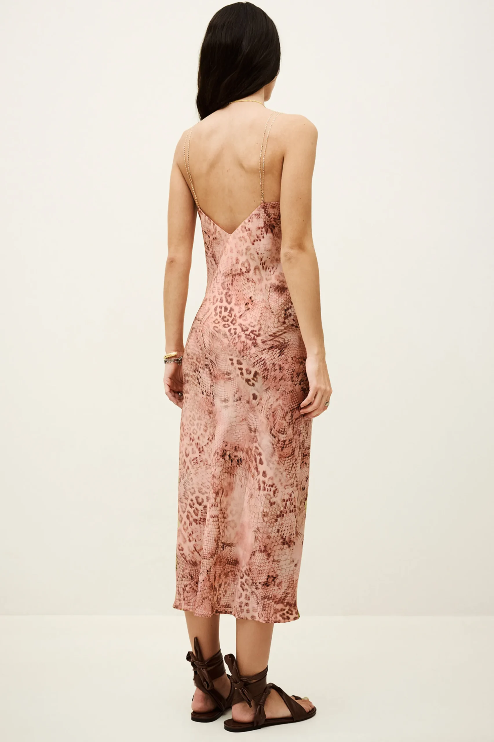 CATELINA robe midi bretelles