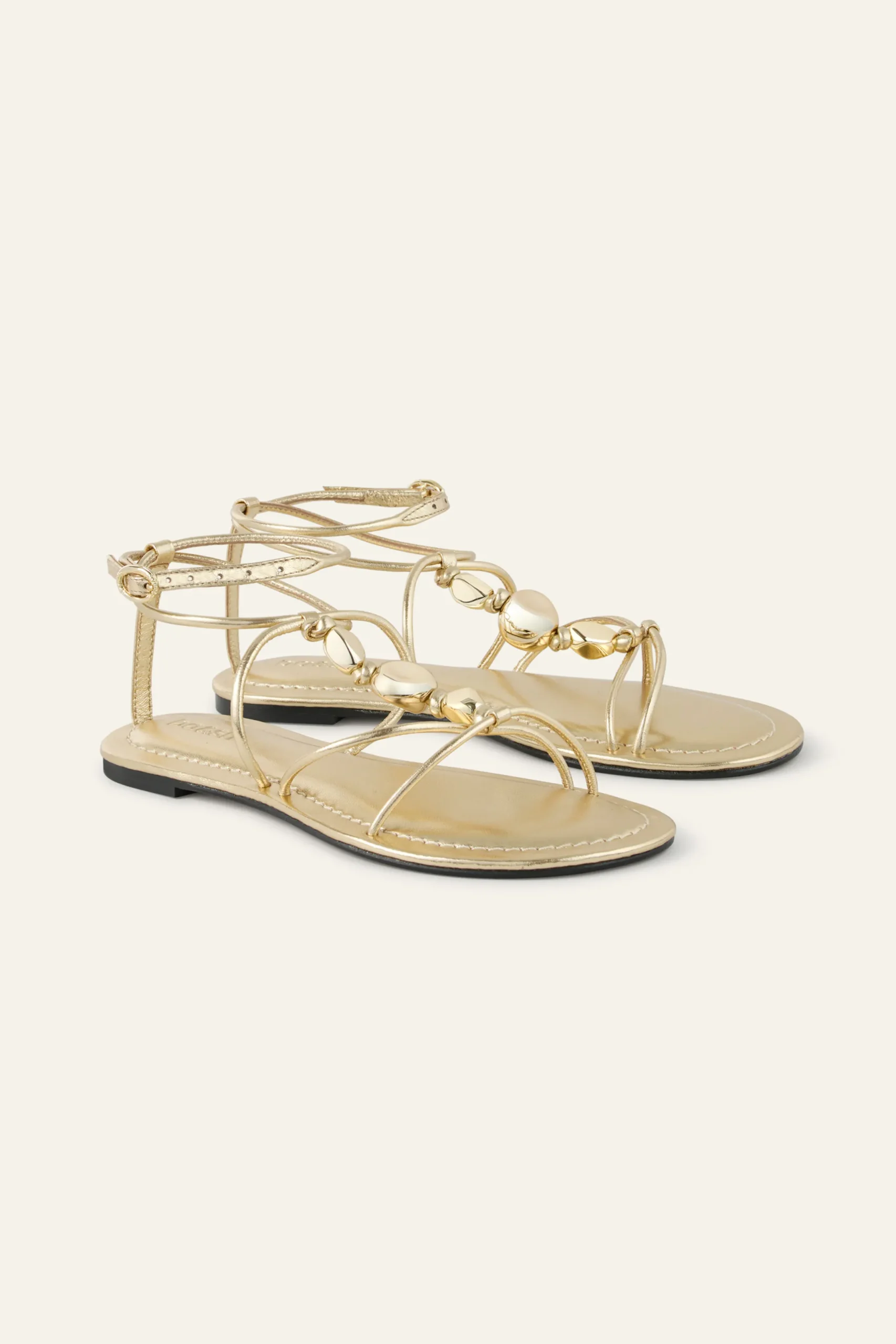 CAYA sandales plates cuir