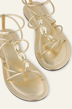 CAYA sandales plates cuir