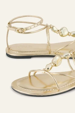 CAYA sandales plates cuir