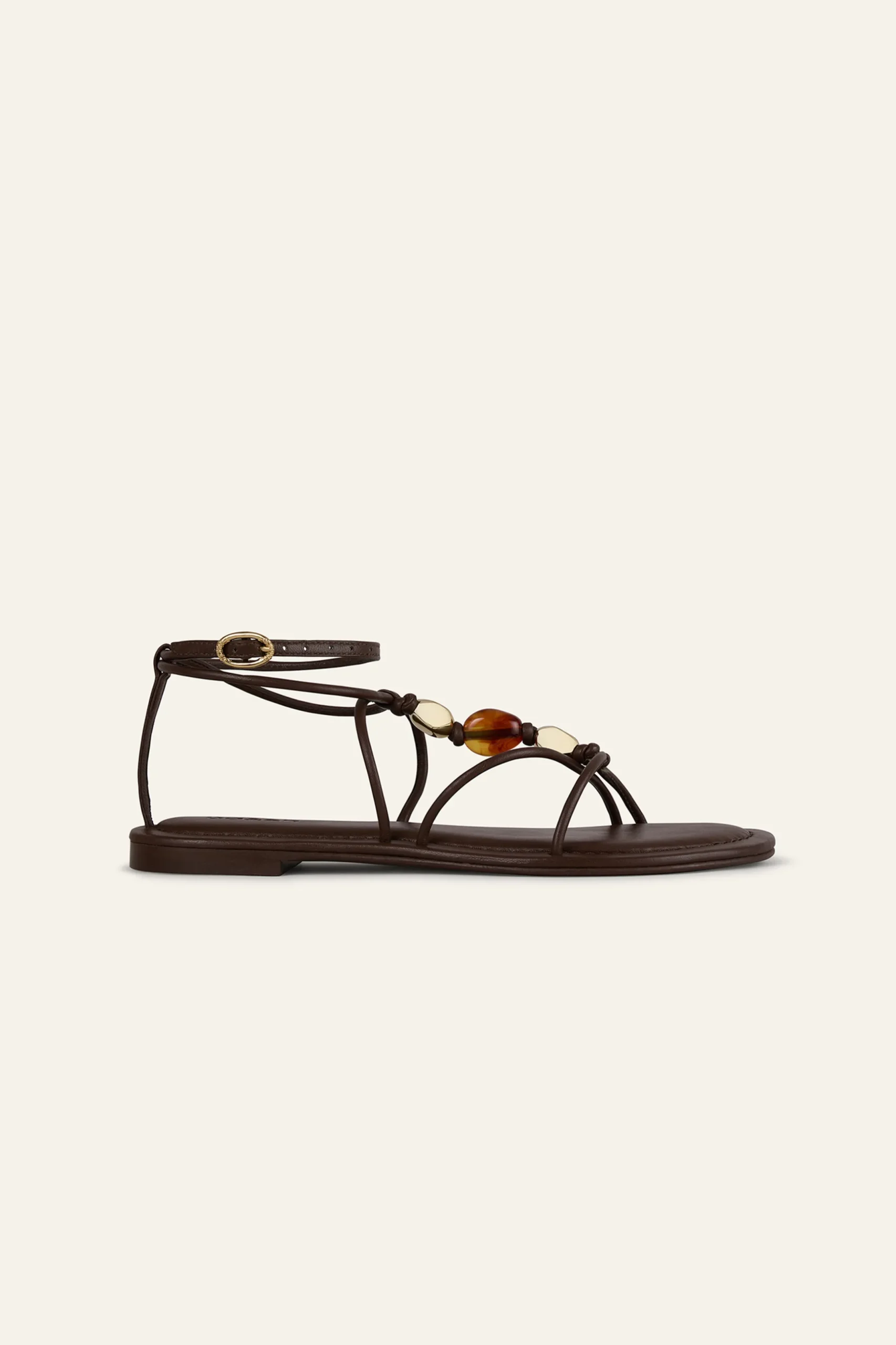 CAYA sandales plates cuir