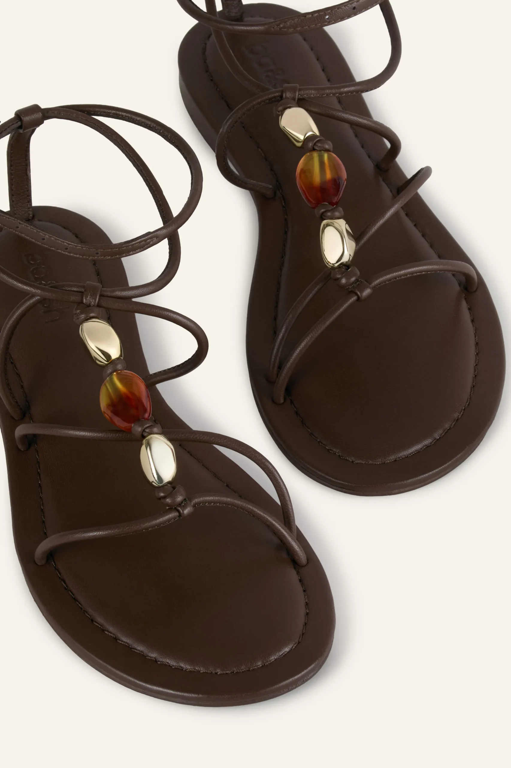 CAYA sandales plates cuir