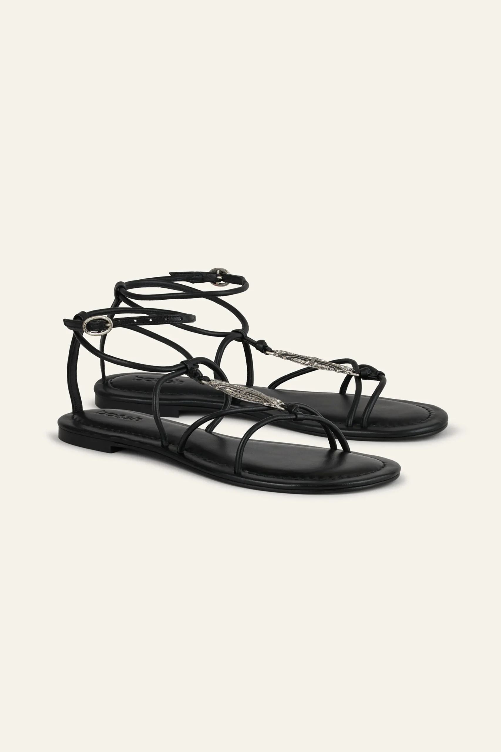 CAYA sandales plates en cuir