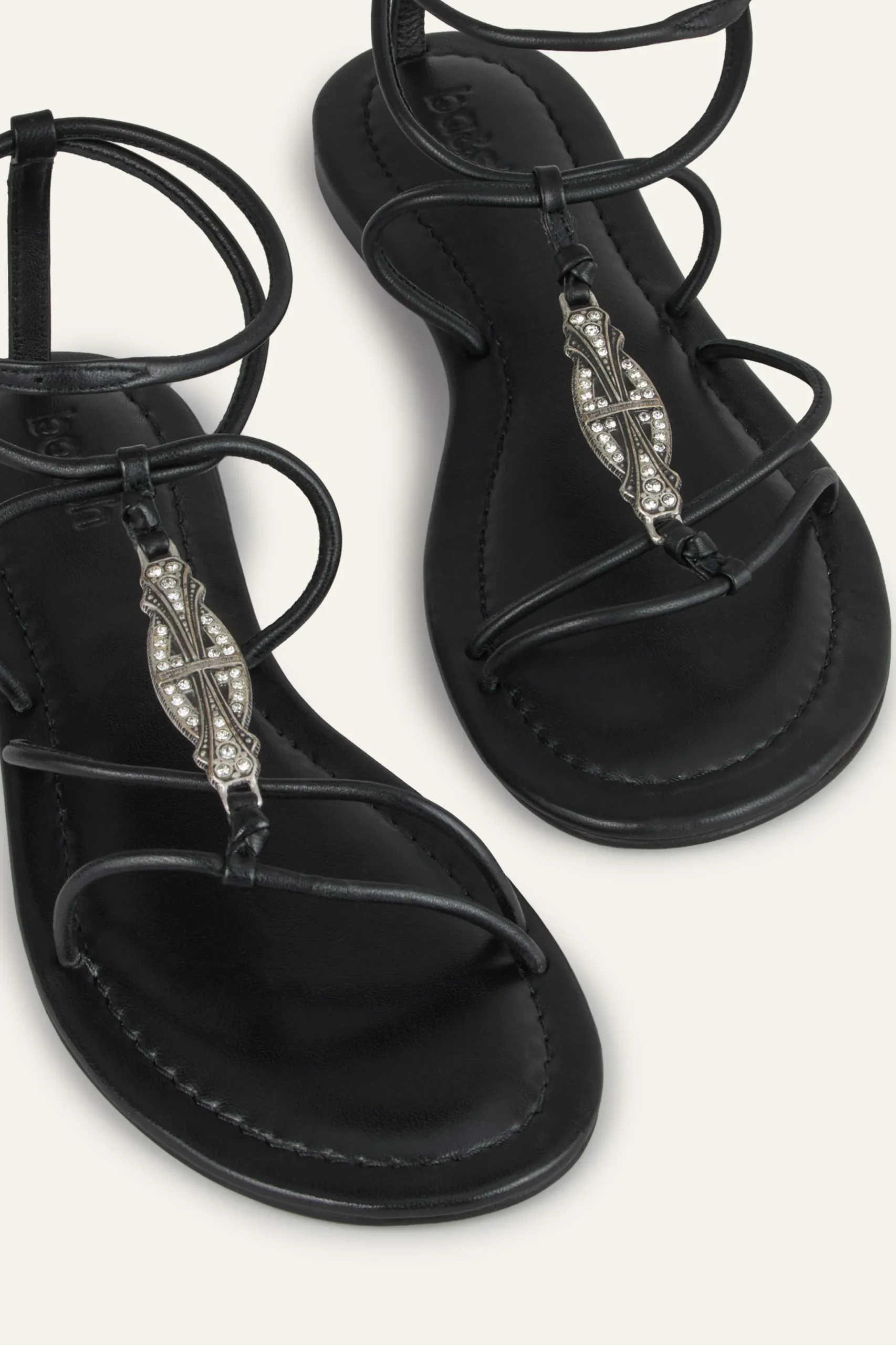 CAYA sandales plates en cuir