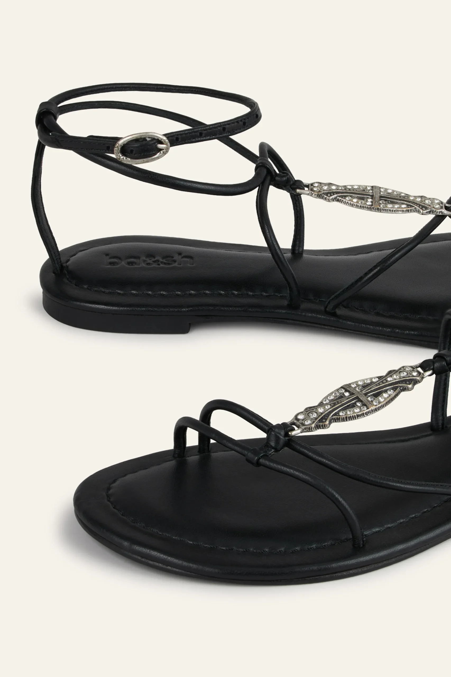 CAYA sandales plates en cuir