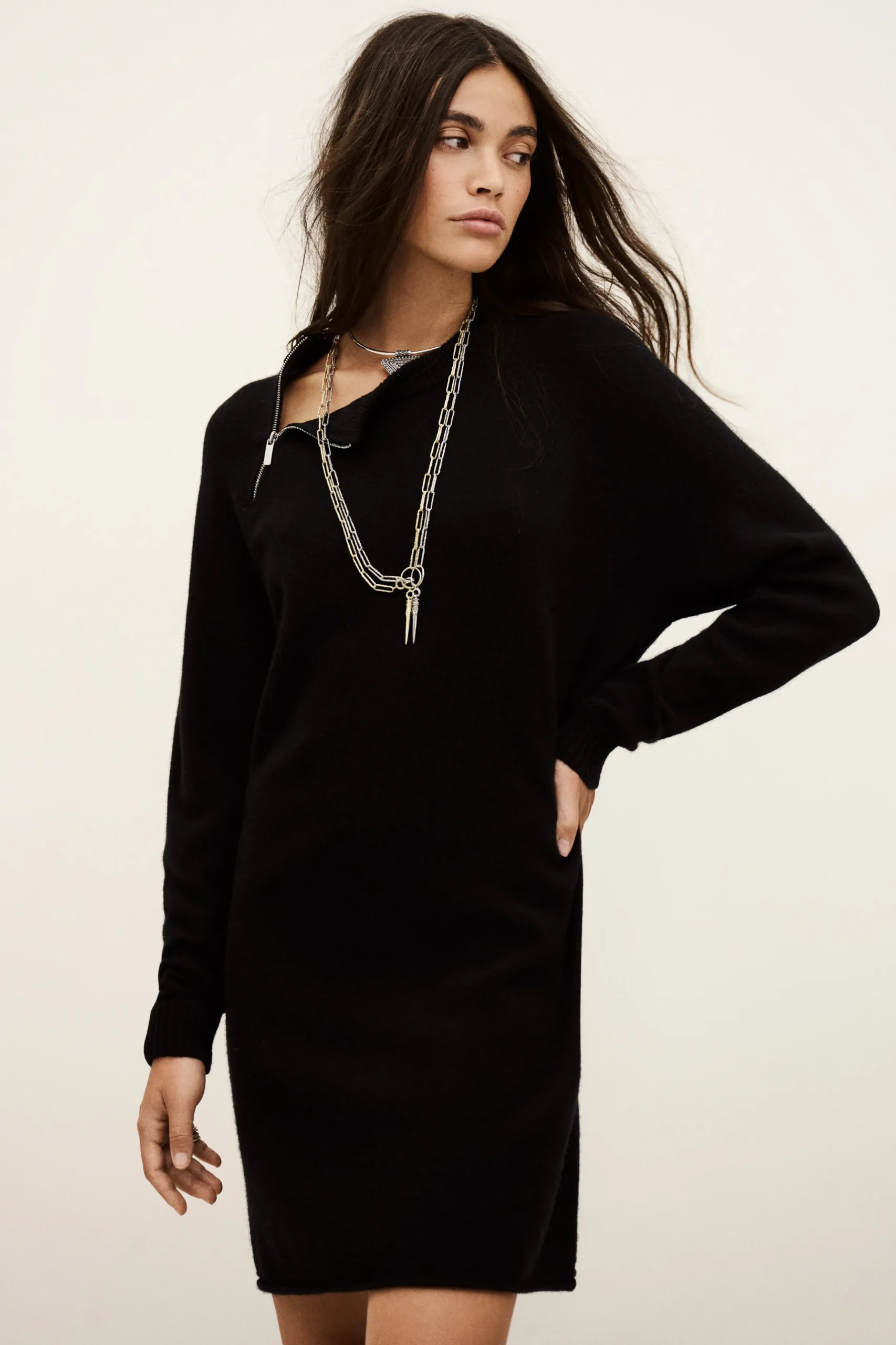 CHEIMA robe laine courte