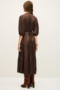 CLELI robe courte froncée