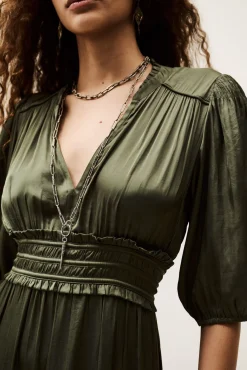 CLELI robe courte froncée