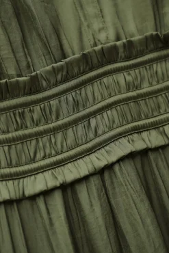 CLELI robe courte froncée