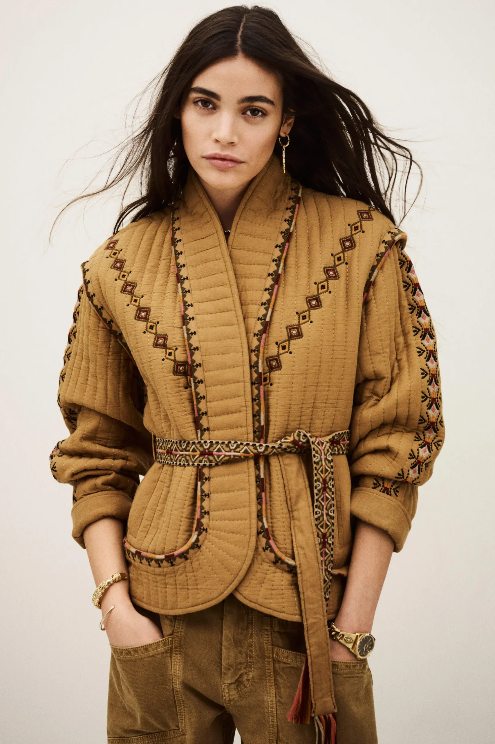 COCOON veste matelassée brodée