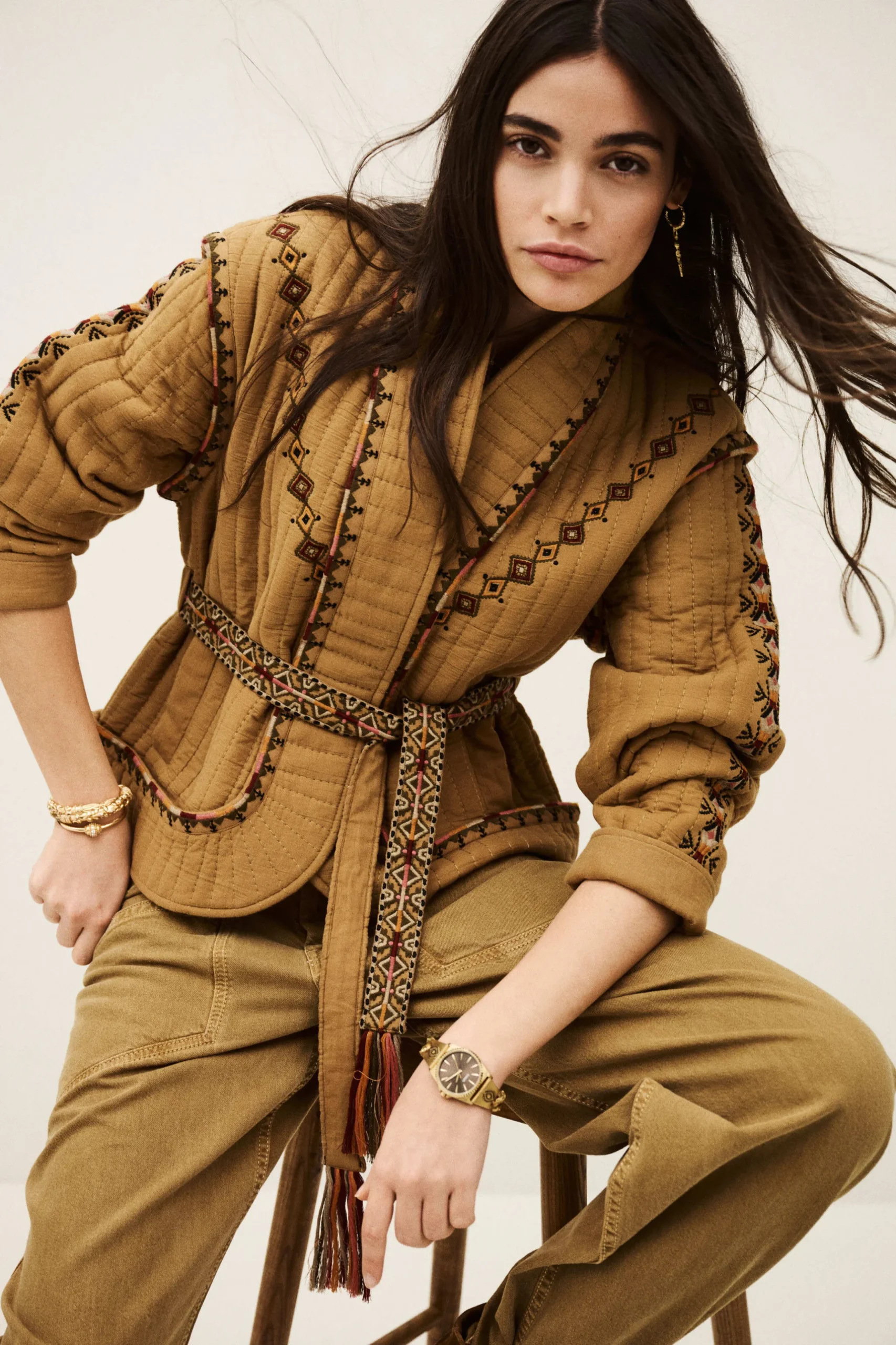 COCOON veste matelassée brodée