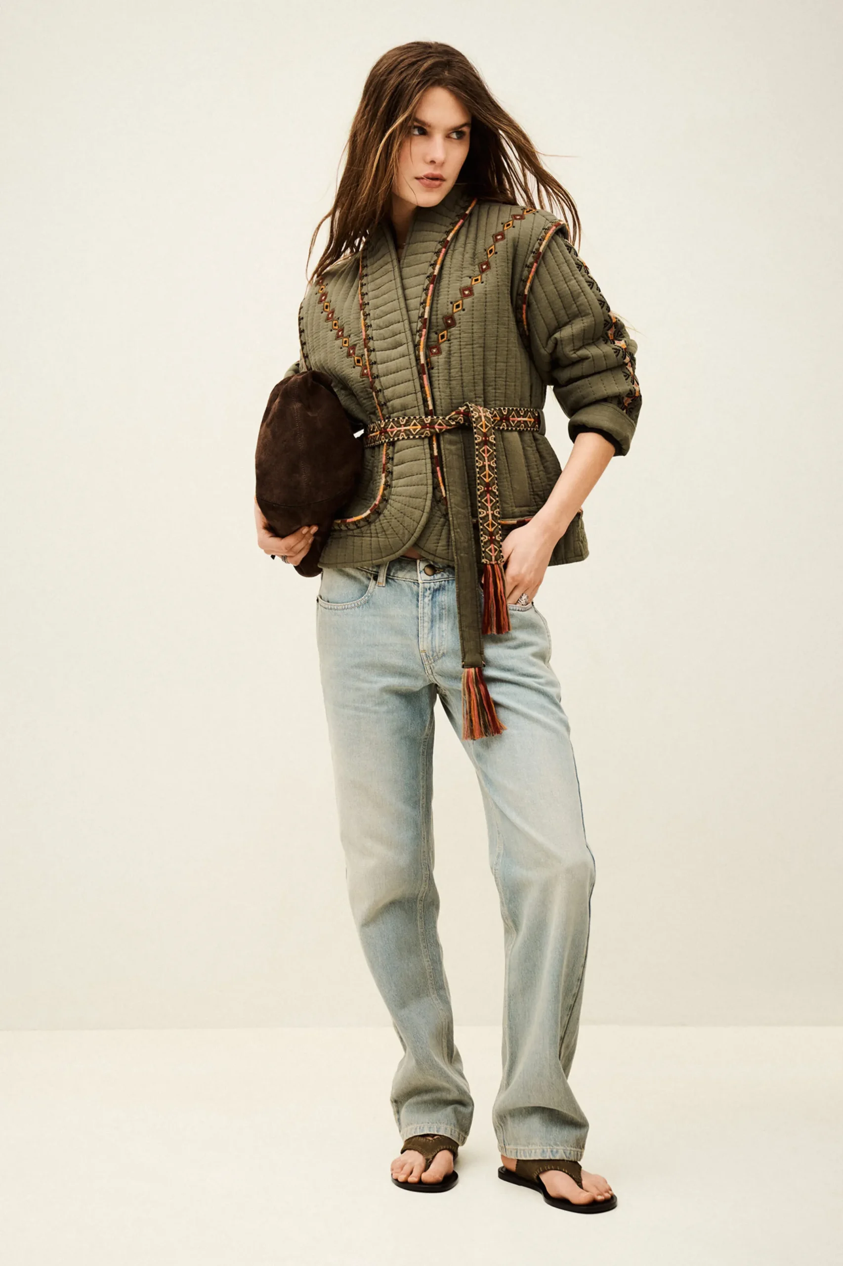 COCOON veste matelassée brodée