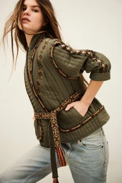 COCOON veste matelassée brodée