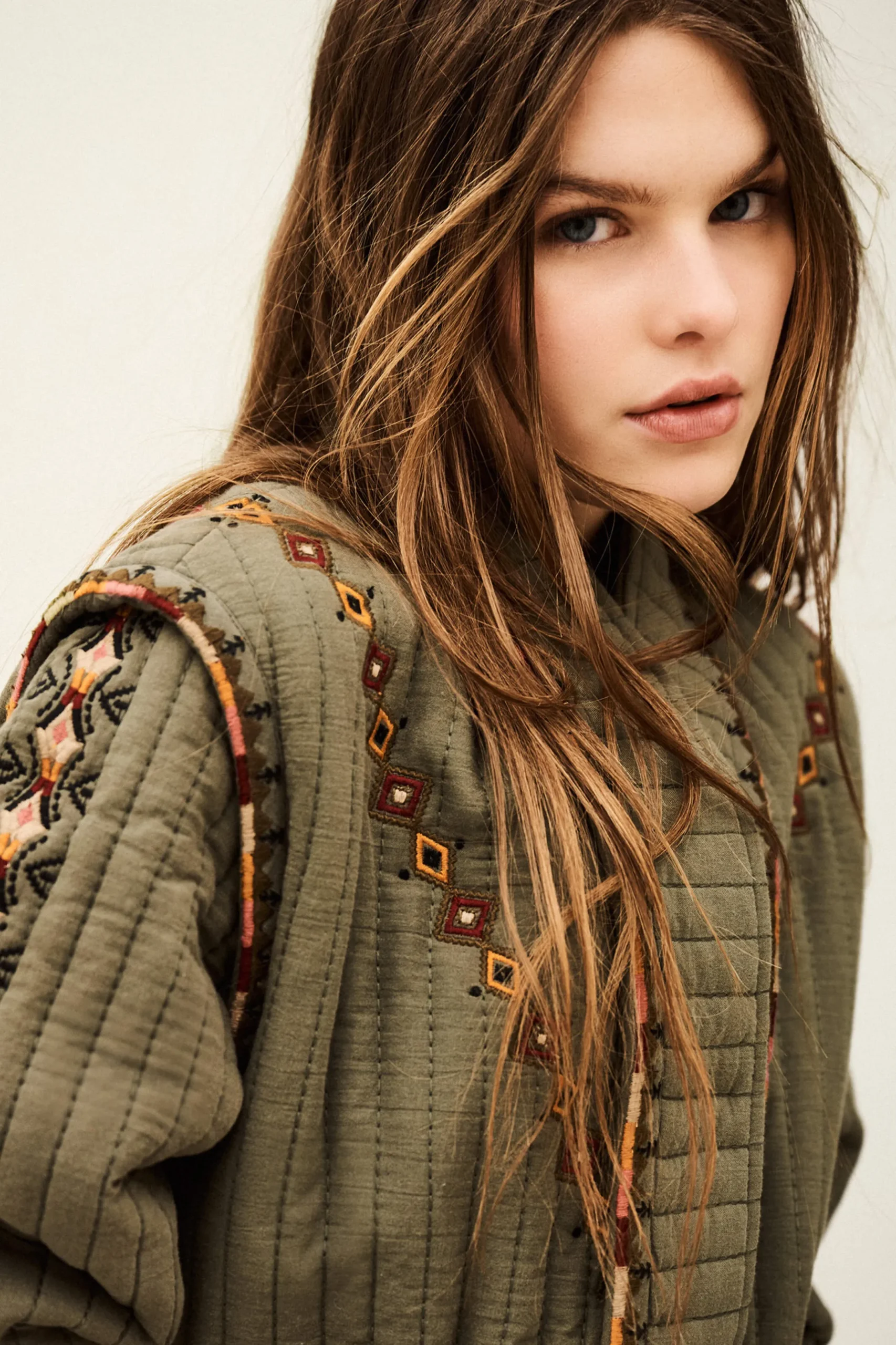 COCOON veste matelassée brodée