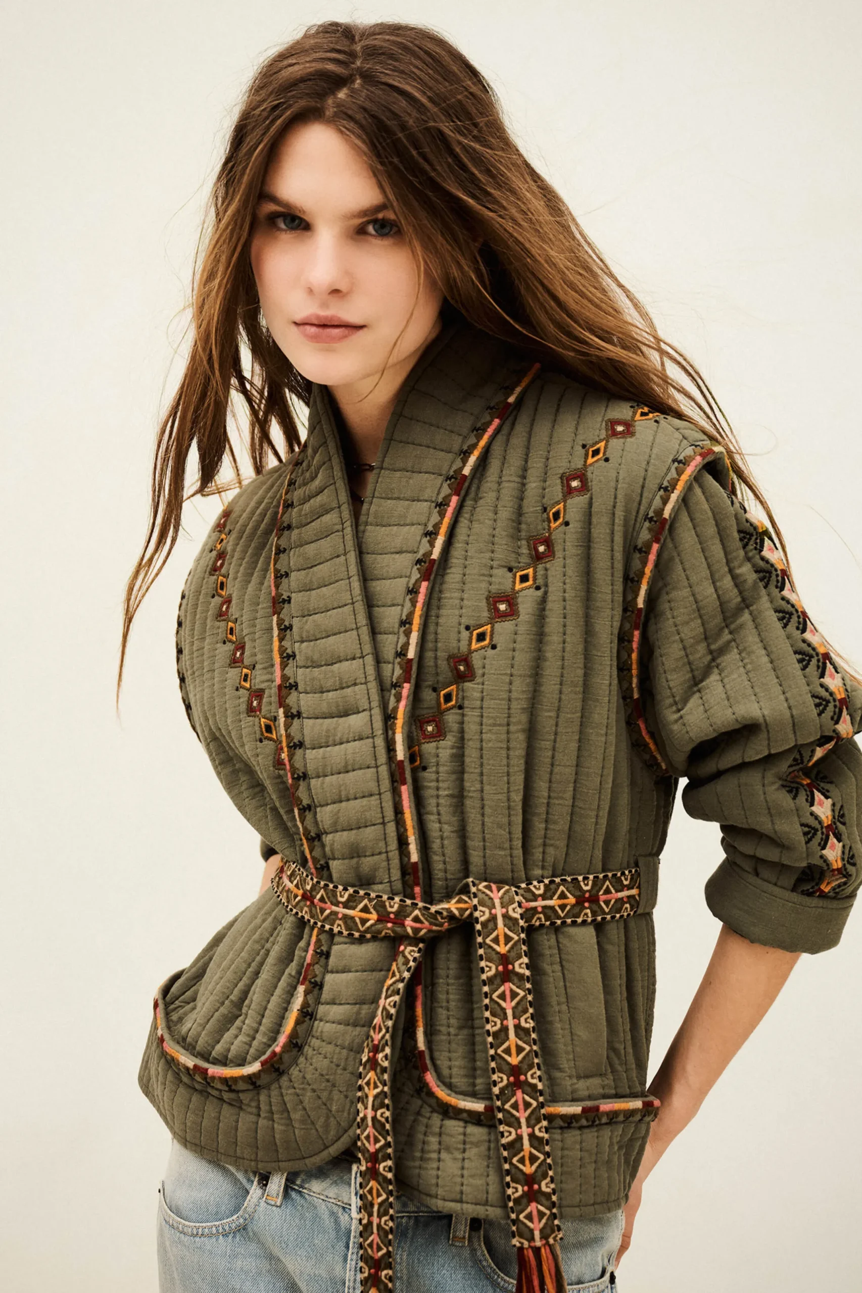 COCOON veste matelassée brodée