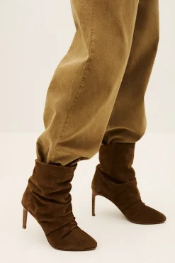 COLIVIA bottines talons daim