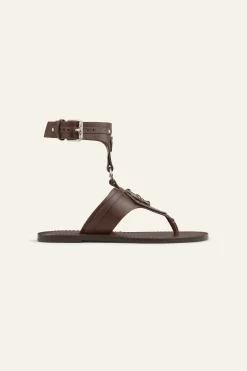 CORFOU sandales plates cuir