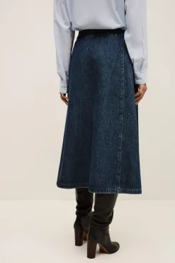 COWIE jupe midi denim