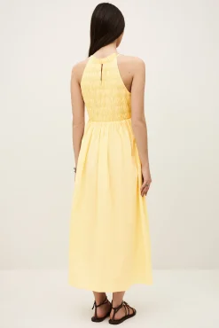 ERIS robe smockée longue