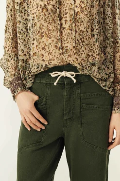 FIMA pantalon droit ample