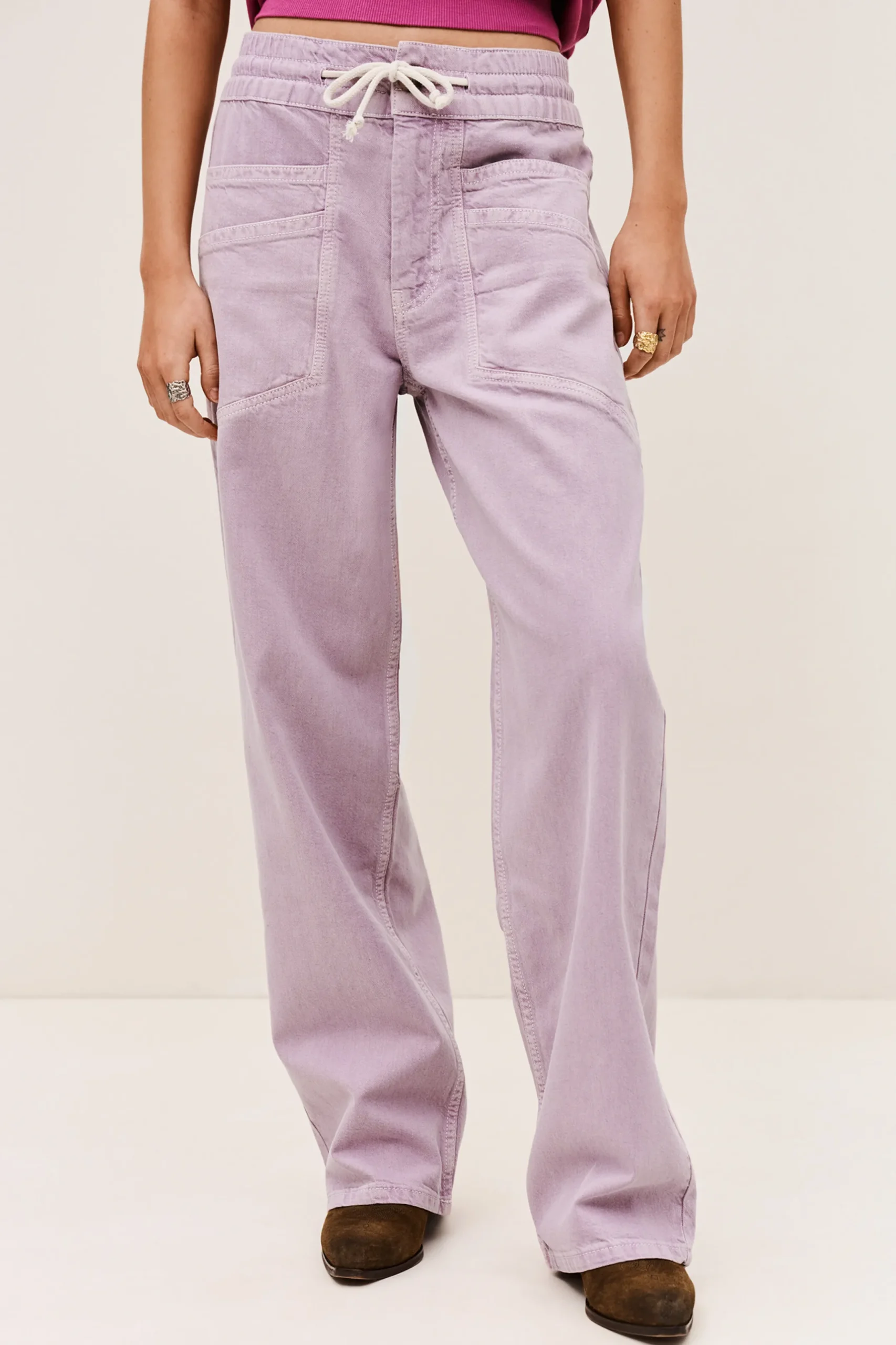 FIMA pantalon large fluide