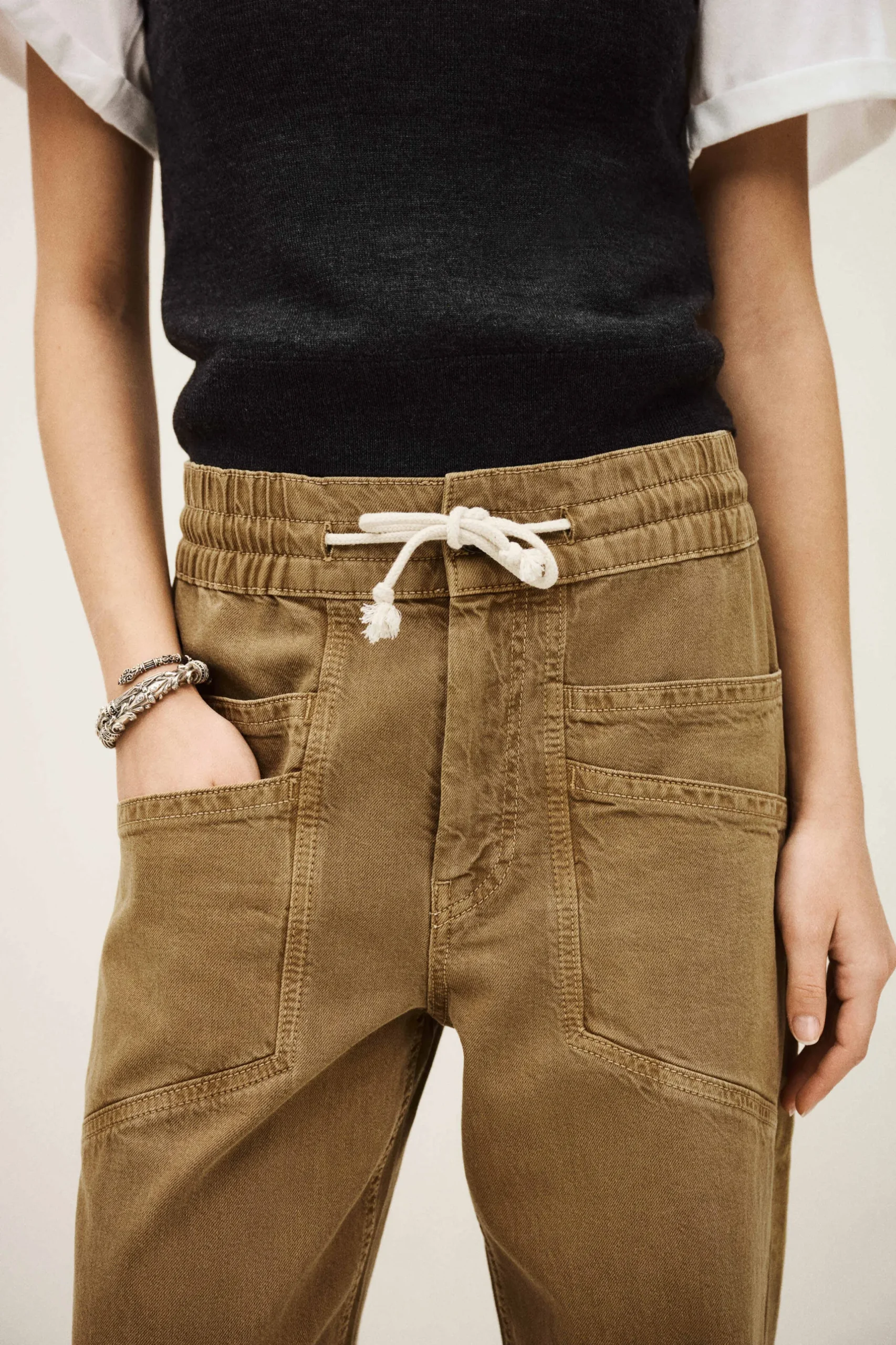 FIMA pantalon large fluide