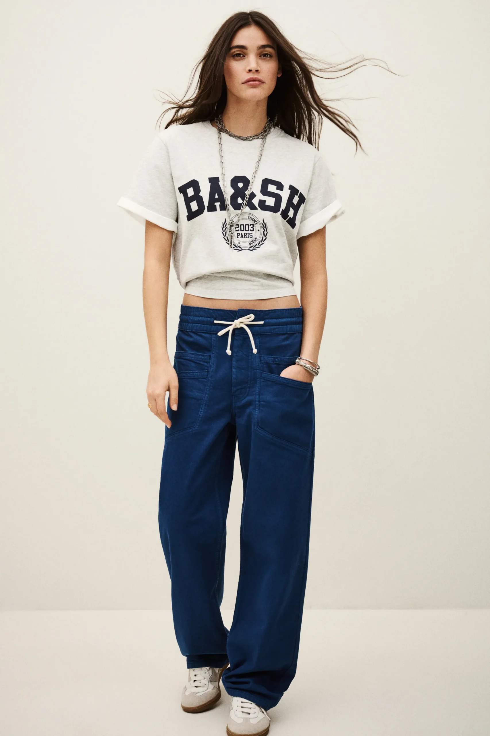 FIMA pantalon large fluide
